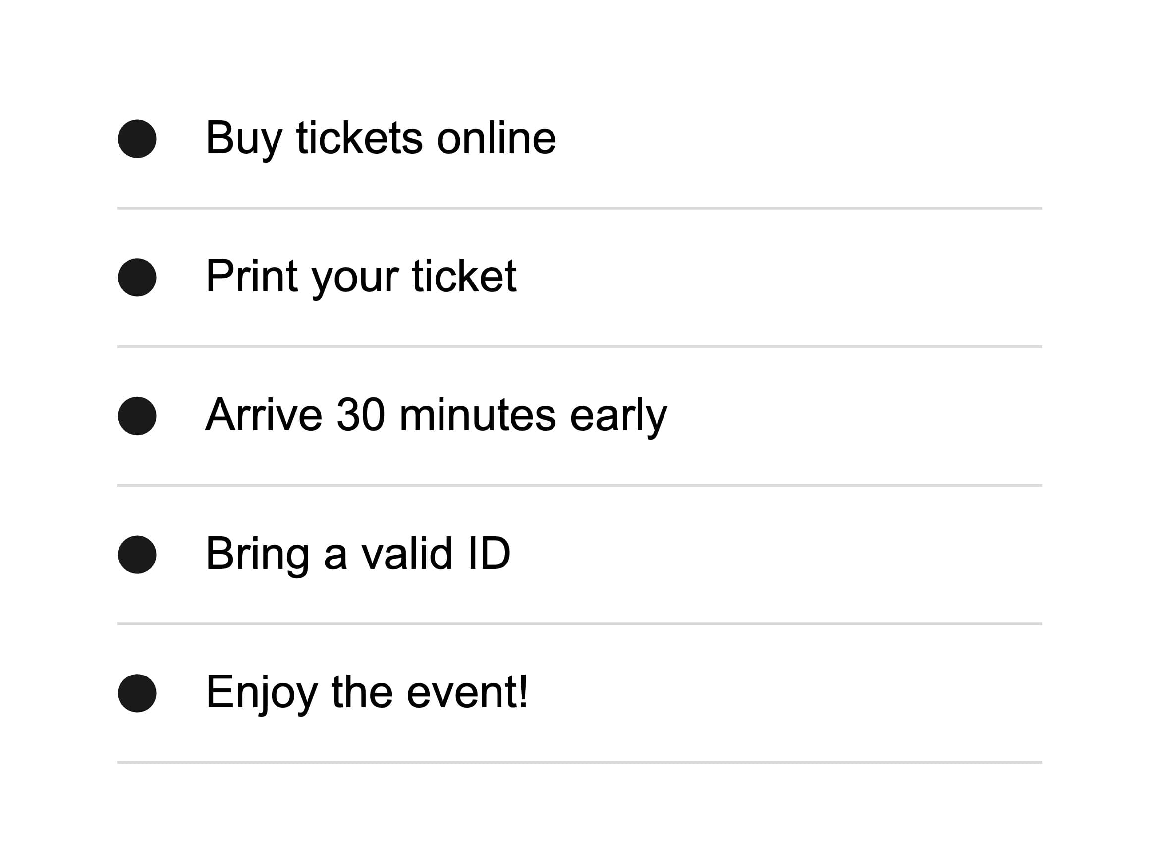 Use two or more items in a list